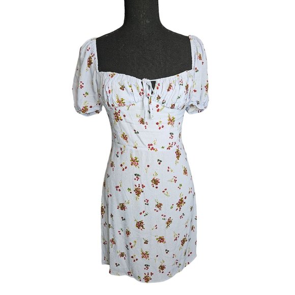Aritzia Sunday Best Rachel Sweetheart Neckline Floral Mini Dress Women Size XS - Picture 4 of 12